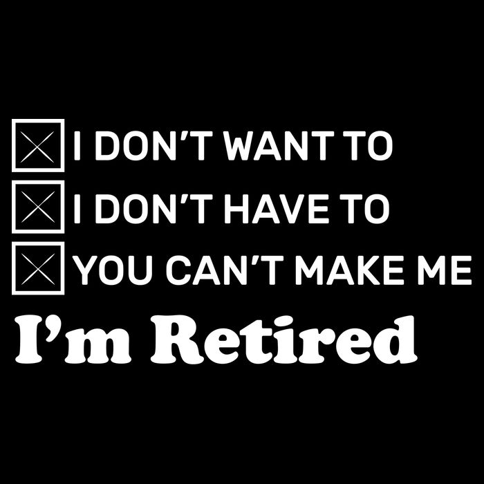 I'm Retired 7-Panel Snapback Hat
