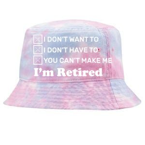 I'm Retired Tie-Dyed Bucket Hat