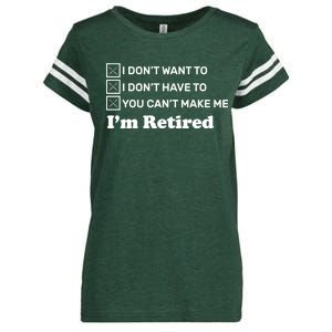 I'm Retired Enza Ladies Jersey Football T-Shirt