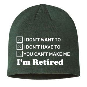 I'm Retired Sustainable Beanie