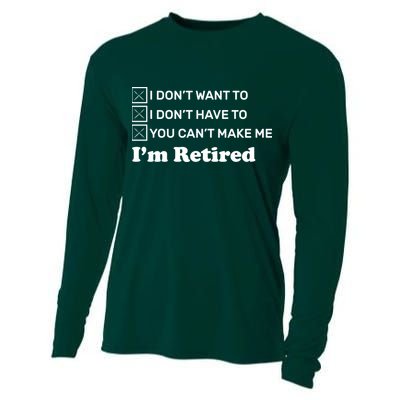 I'm Retired Cooling Performance Long Sleeve Crew