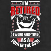 I'm Retired But I Work Part Time As A Pain In The Ass Crop Fleece Hoodie