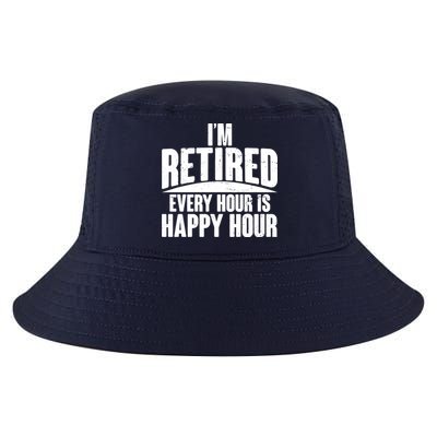 I'm Retired Every Hour is Happy Hour Cool Comfort Performance Bucket Hat