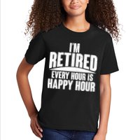 I'm Retired Every Hour is Happy Hour Kids T-Shirt