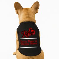 I'm Retired Every Hour Is Happy Hour Funny Doggie Tank