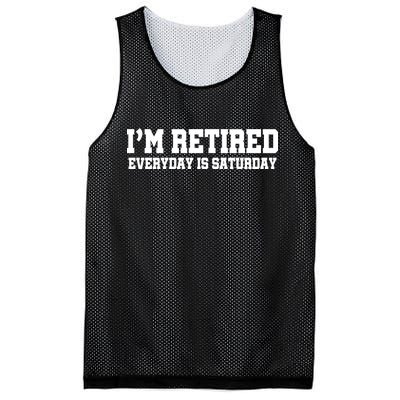 I'm Retired Everyday Is Saturday Mesh Reversible Basketball Jersey Tank