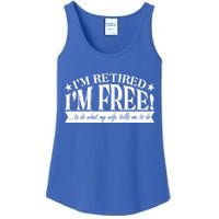 I'm Retired I'm Free To Do Whatever My Wife Tells Me To Do Ladies Essential Tank