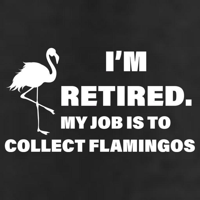 I'm Retired My Job Is To Collect Flamingos 7 Panel Mesh Trucker Snapback Hat