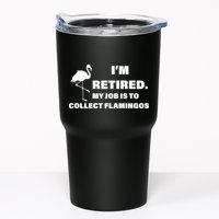 I'm Retired My Job Is To Collect Flamingos Tumbler