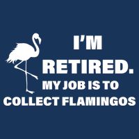 I'm Retired My Job Is To Collect Flamingos Infant Baby Jersey Bodysuit