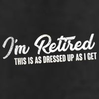 I'm Retired This Is As Dressed Up As I get Crop Fleece Hoodie