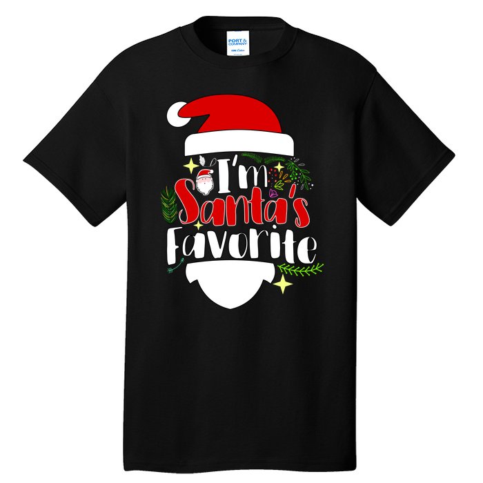 I'm Santa's Favorite Christmas Tall T-Shirt