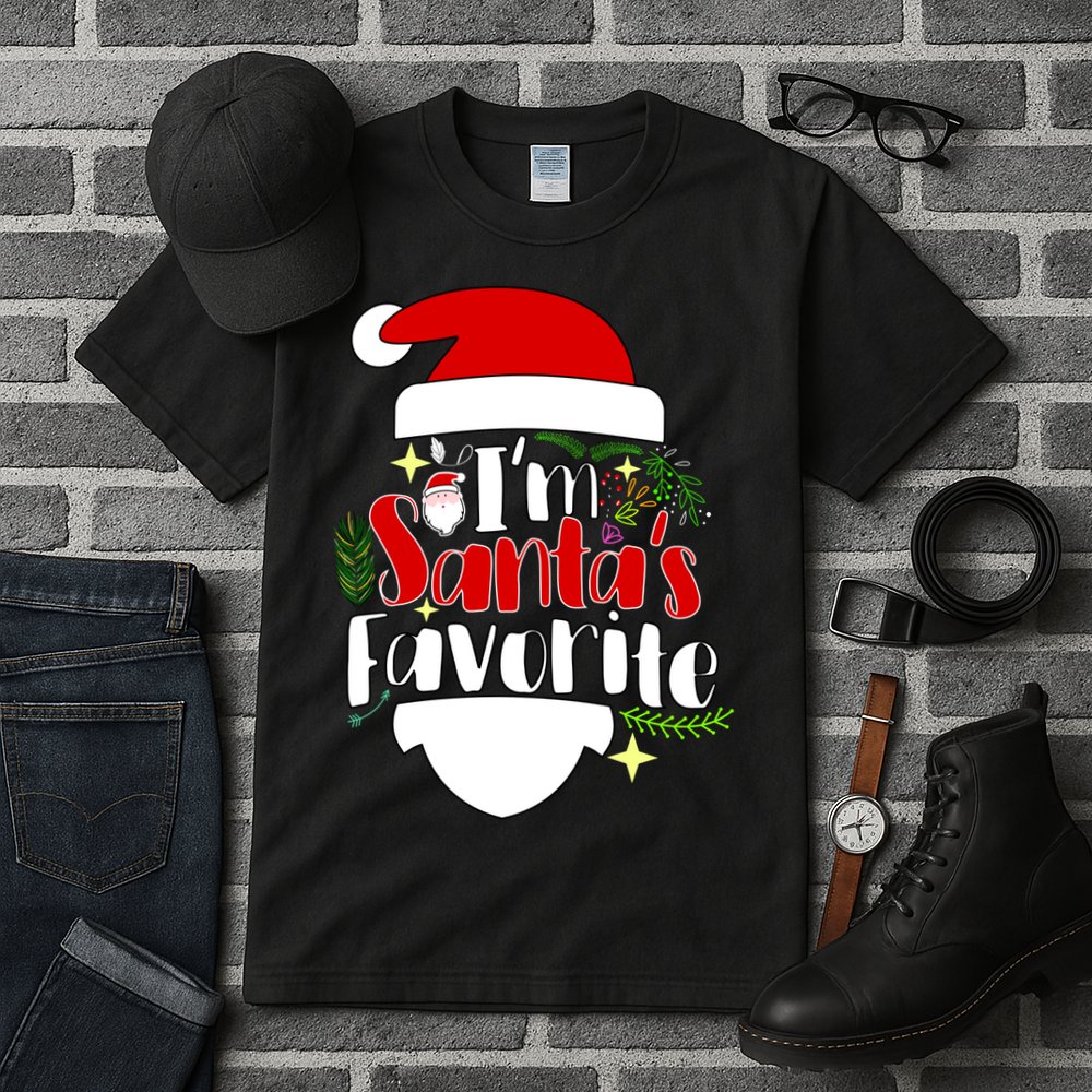 I'm Santa's Favorite Christmas Tall T-Shirt