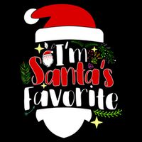 I'm Santa's Favorite Christmas Backpack
