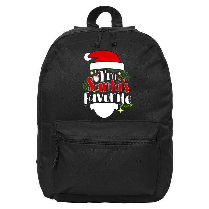 I'm Santa's Favorite Christmas 16 in Basic Backpack