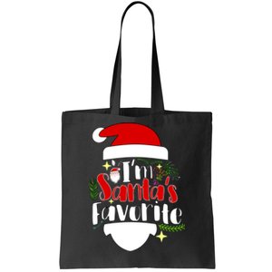 I'm Santa's Favorite Christmas Tote Bag