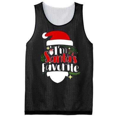 I'm Santa's Favorite Christmas Mesh Reversible Basketball Jersey Tank