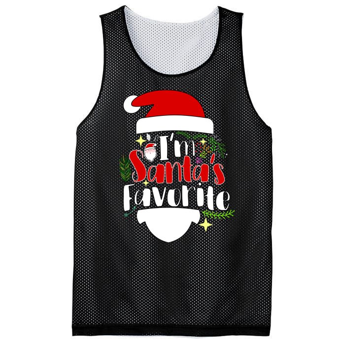 I'm Santa's Favorite Christmas Mesh Reversible Basketball Jersey Tank