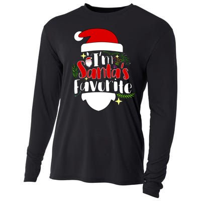 I'm Santa's Favorite Christmas Cooling Performance Long Sleeve Crew