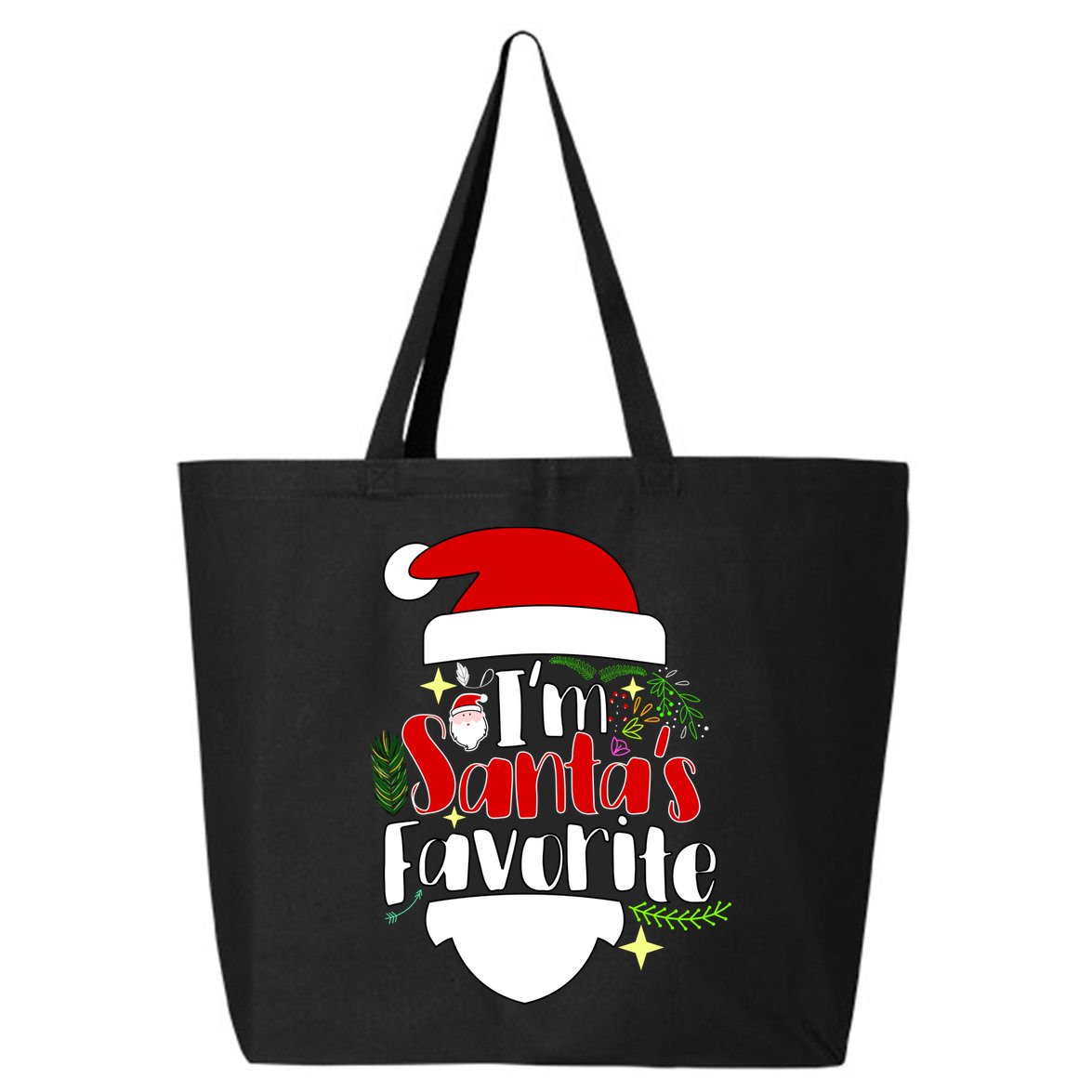 I'm Santa's Favorite Christmas 25L Jumbo Tote