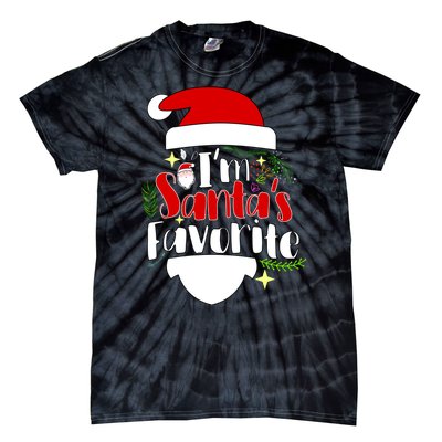 I'm Santa's Favorite Christmas Tie-Dye T-Shirt