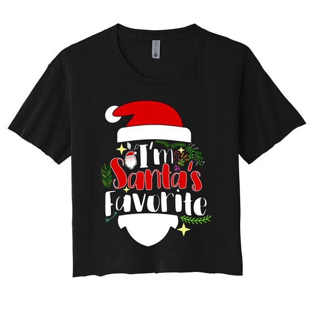 I'm Santa's Favorite Christmas Crop Top