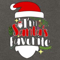 I'm Santa's Favorite Christmas Cotton Canvas Backpack