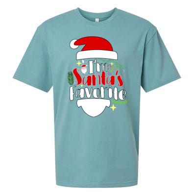 I'm Santa's Favorite Christmas Sueded Cloud Jersey T-Shirt