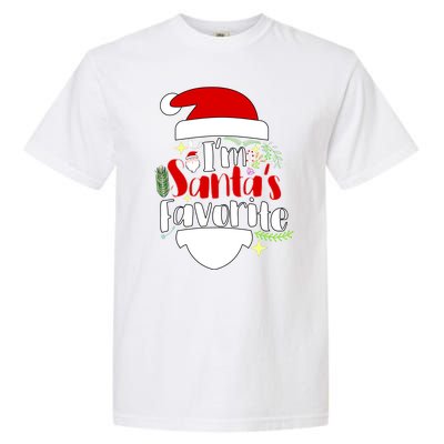 I'm Santa's Favorite Christmas Garment-Dyed Heavyweight T-Shirt