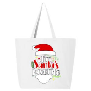 I'm Santa's Favorite Christmas 25L Jumbo Tote