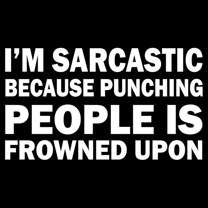 I'm Sarcastic Because Punching People Is Frowned Upon Valucap Bio-Washed Visor