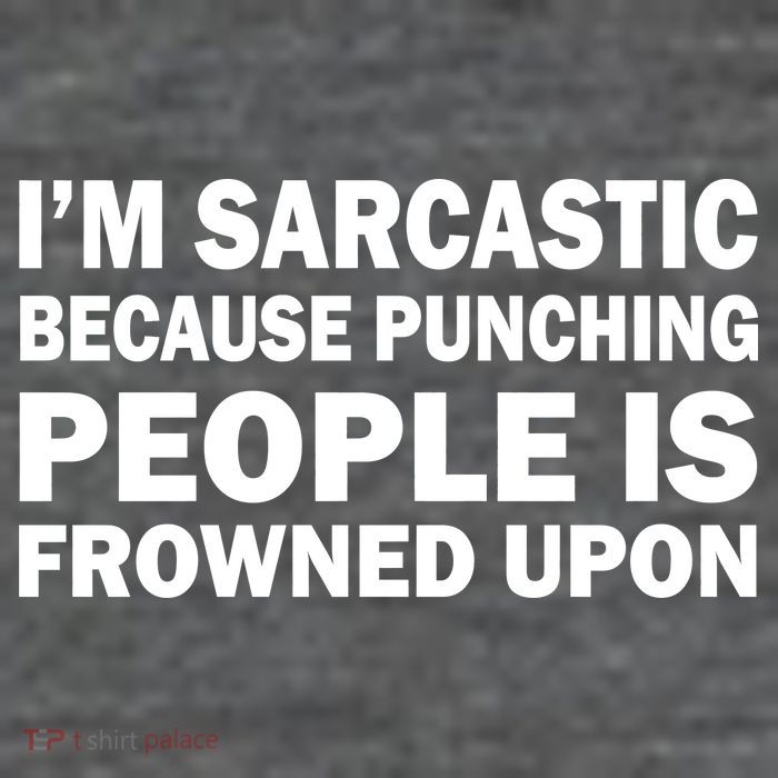 I'm Sarcastic Because Punching People Is Frowned Upon Short Acrylic Beanie
