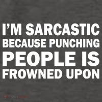 I'm Sarcastic Because Punching People Is Frowned Upon Vector Backpack