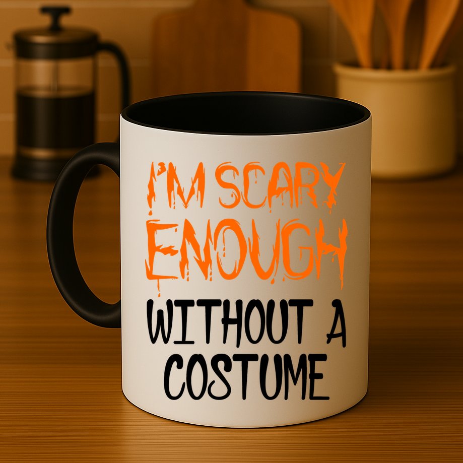 I'm Scary Enough With Out a Costume Halloween Mug