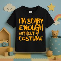 I'm Scary Enough Without A Costume Toddler T-Shirt
