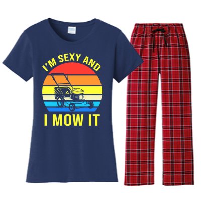 I'm Sexy And I Mow It Women's Flannel Pajama Set