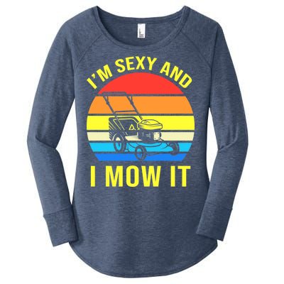 I'm Sexy And I Mow It Women's Perfect Tri Tunic Long Sleeve Shirt