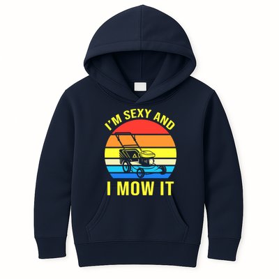 I'm Sexy And I Mow It Kids Hoodie