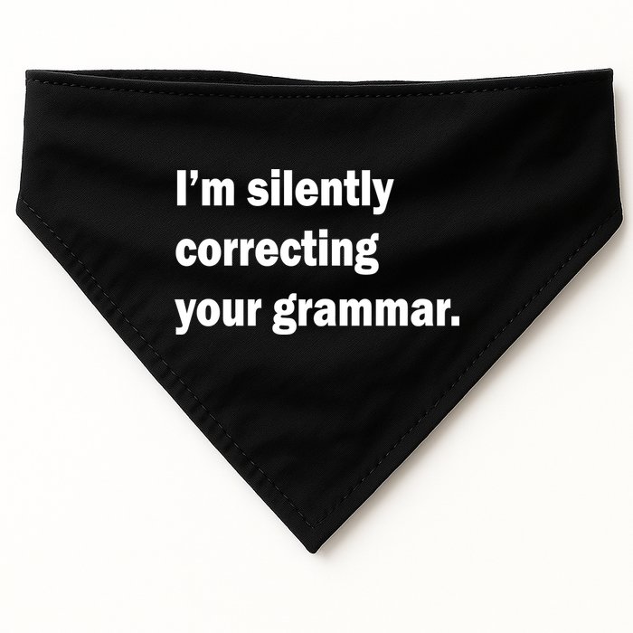 I'm Silently Correcting Your Grammar USA-Made Doggie Bandana