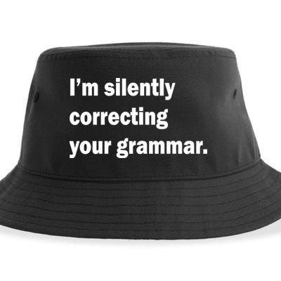 I'm Silently Correcting Your Grammar Sustainable Bucket Hat