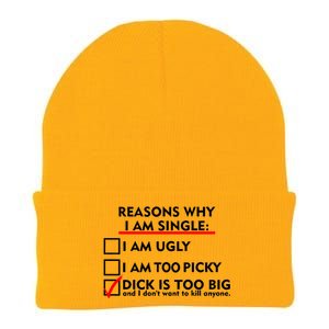 I'm Single Because It's Too Big Knit Cap Winter Beanie