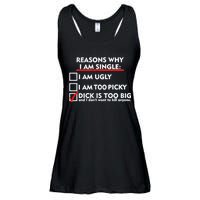 I'm Single Because It's Too Big Ladies Essential Flowy Tank