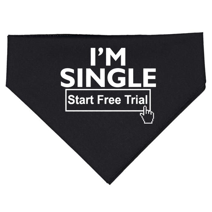 I'm Single Start A Free Trial USA-Made Doggie Bandana