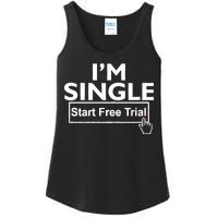 I'm Single Start A Free Trial Ladies Essential Tank