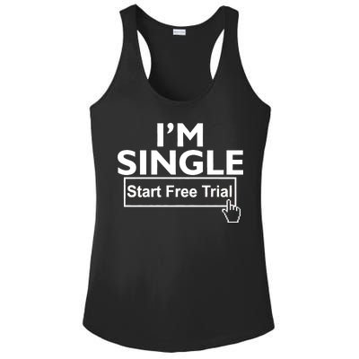 I'm Single Start A Free Trial Ladies PosiCharge Competitor Racerback Tank