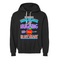 I'm Smiling Under The Mask & Hugging You In My Heart Garment-Dyed Fleece Hoodie