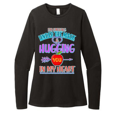 I'm Smiling Under The Mask & Hugging You In My Heart Womens CVC Long Sleeve Shirt