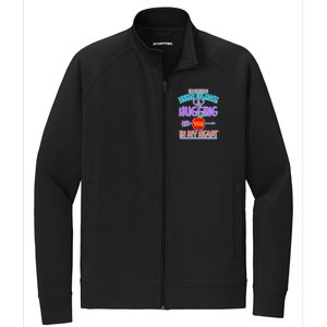 I'm Smiling Under The Mask & Hugging You In My Heart Stretch Full-Zip Cadet Jacket