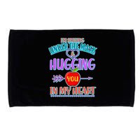 I'm Smiling Under The Mask & Hugging You In My Heart Microfiber Hand Towel