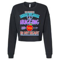 I'm Smiling Under The Mask & Hugging You In My Heart Cropped Pullover Crew